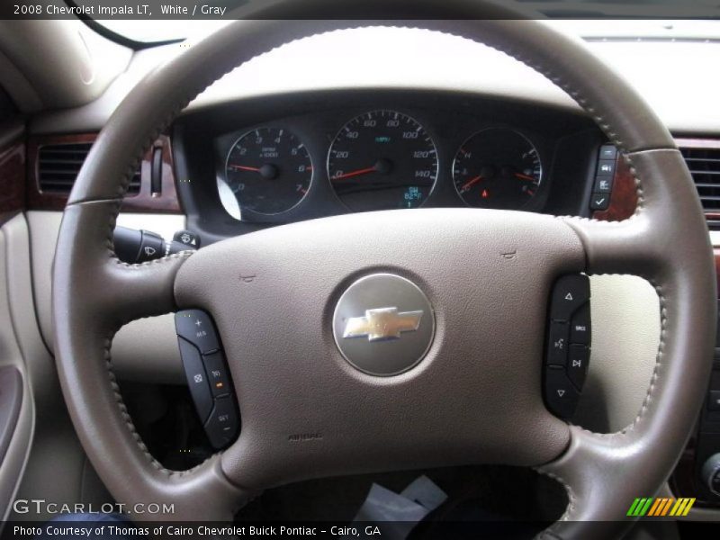 White / Gray 2008 Chevrolet Impala LT