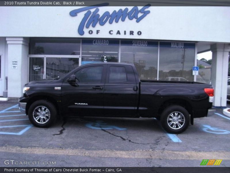 Black / Black 2010 Toyota Tundra Double Cab