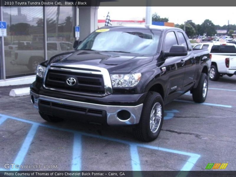 Black / Black 2010 Toyota Tundra Double Cab