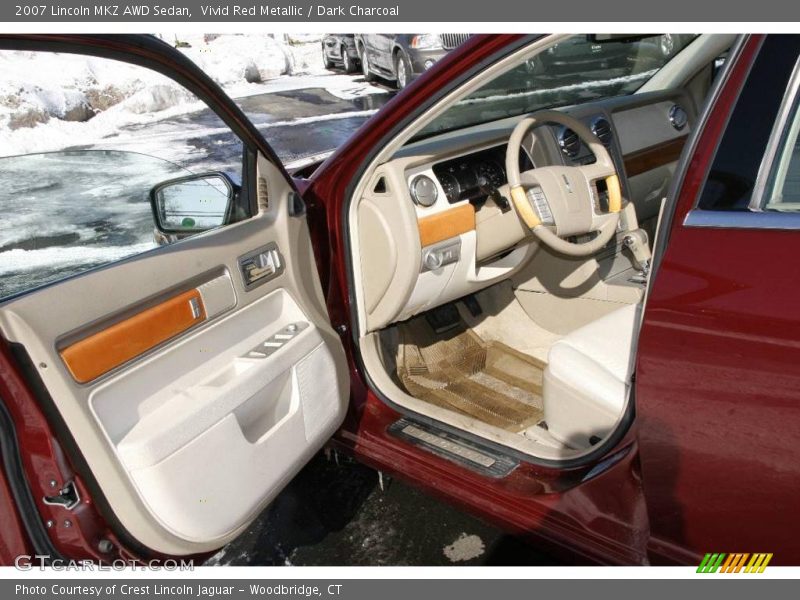 Vivid Red Metallic / Dark Charcoal 2007 Lincoln MKZ AWD Sedan