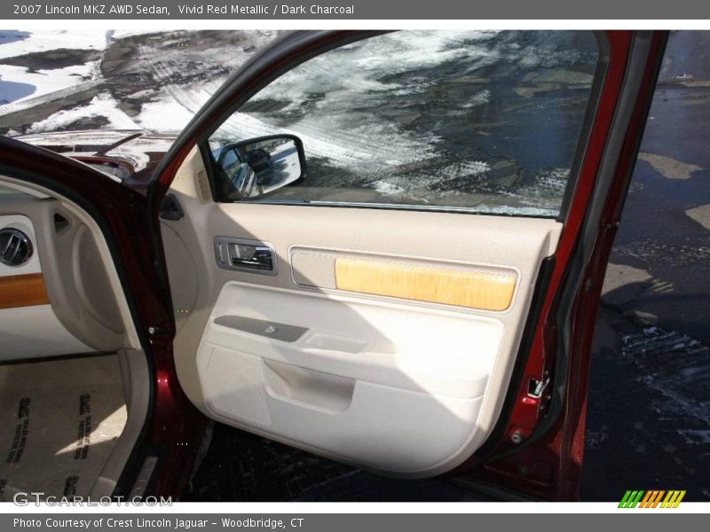Vivid Red Metallic / Dark Charcoal 2007 Lincoln MKZ AWD Sedan