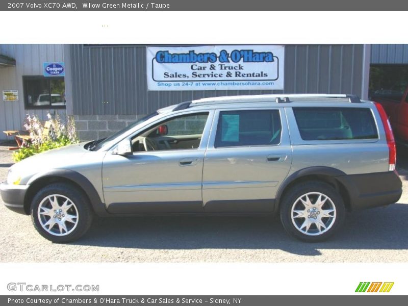 Willow Green Metallic / Taupe 2007 Volvo XC70 AWD