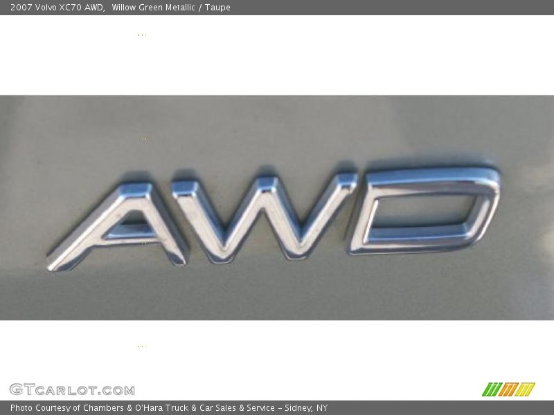 Willow Green Metallic / Taupe 2007 Volvo XC70 AWD