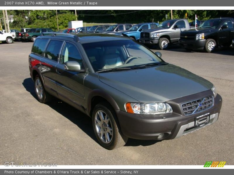 Willow Green Metallic / Taupe 2007 Volvo XC70 AWD