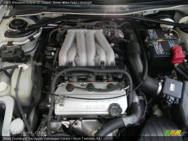 Dover White Pearl / Midnight 2003 Mitsubishi Eclipse GT Coupe
