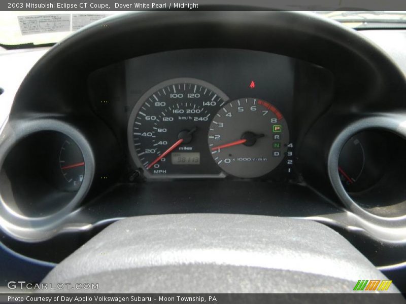 Dover White Pearl / Midnight 2003 Mitsubishi Eclipse GT Coupe