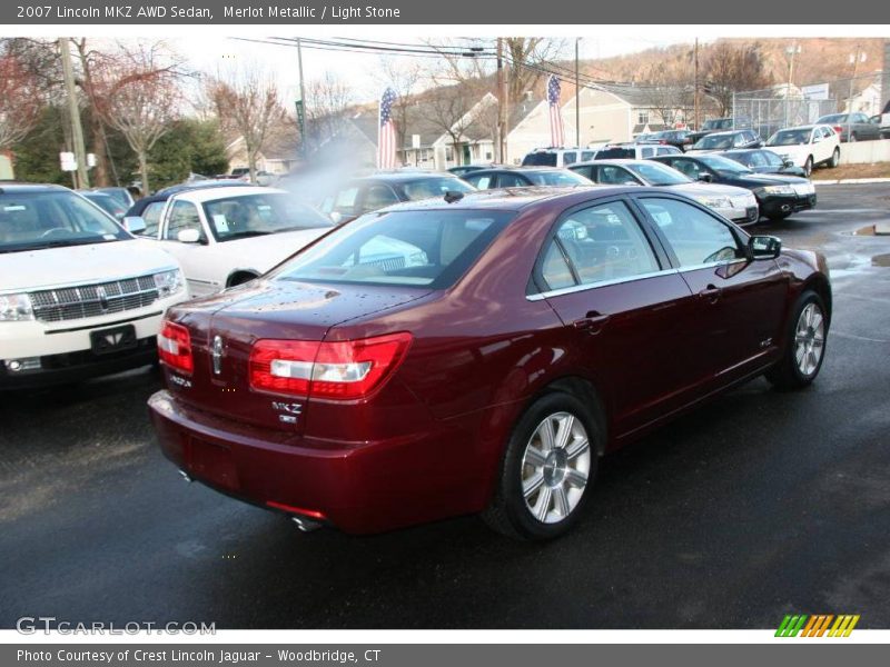 Merlot Metallic / Light Stone 2007 Lincoln MKZ AWD Sedan
