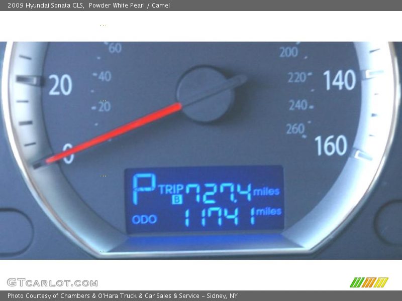 Powder White Pearl / Camel 2009 Hyundai Sonata GLS