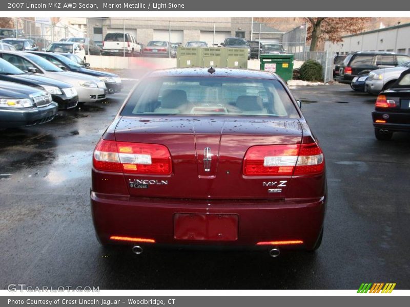 Merlot Metallic / Light Stone 2007 Lincoln MKZ AWD Sedan