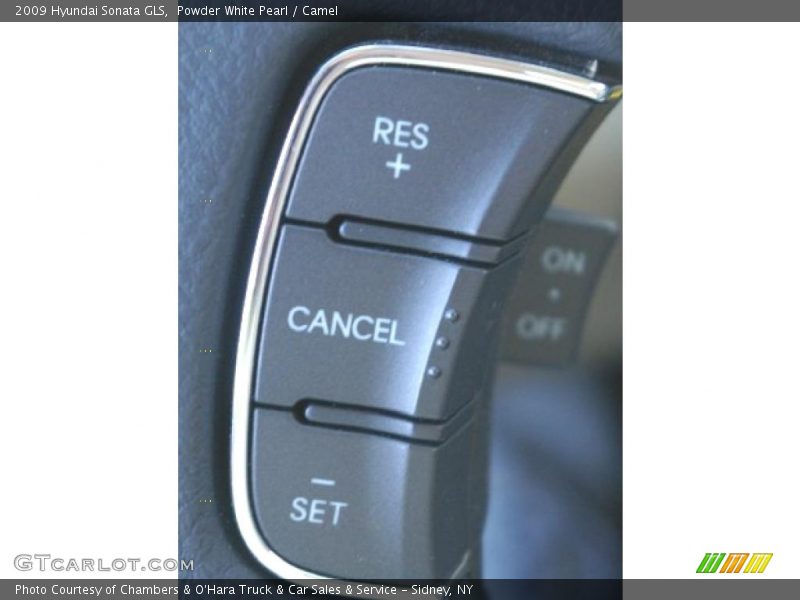 Powder White Pearl / Camel 2009 Hyundai Sonata GLS