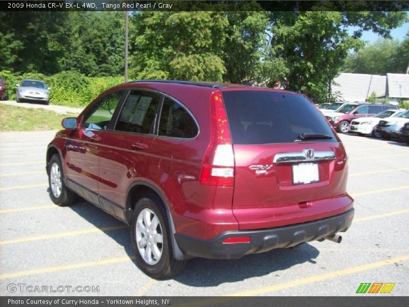 Tango Red Pearl / Gray 2009 Honda CR-V EX-L 4WD