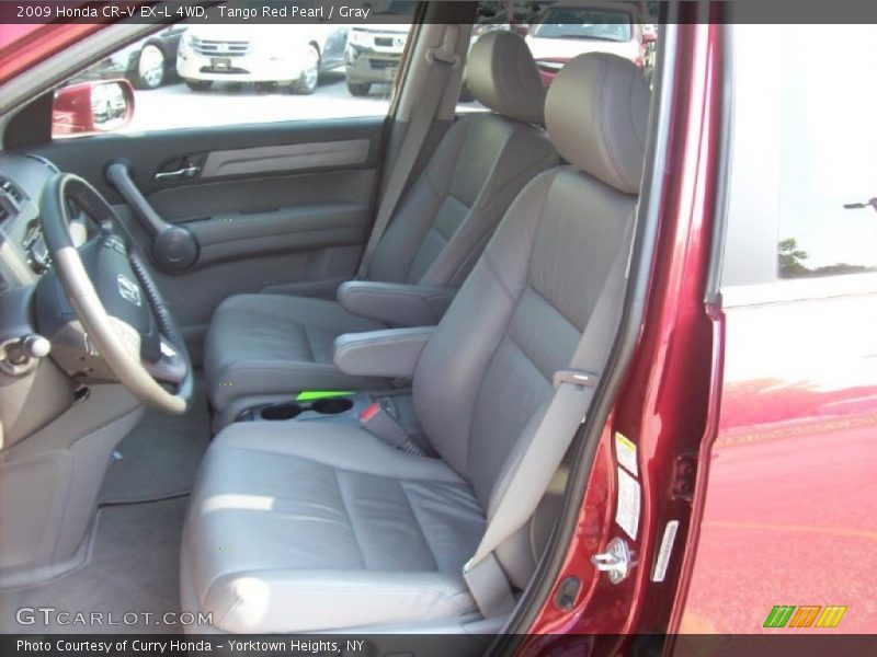 Tango Red Pearl / Gray 2009 Honda CR-V EX-L 4WD