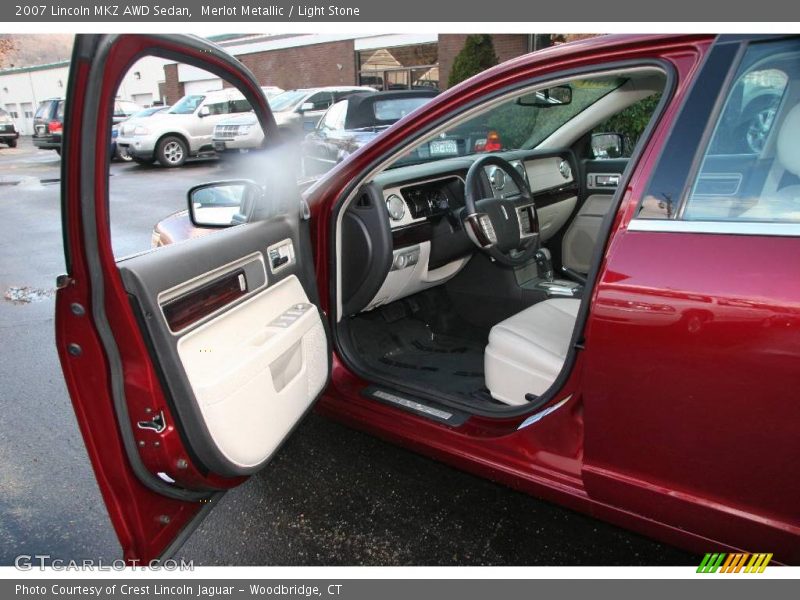 Merlot Metallic / Light Stone 2007 Lincoln MKZ AWD Sedan