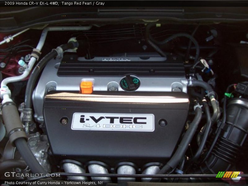 Tango Red Pearl / Gray 2009 Honda CR-V EX-L 4WD