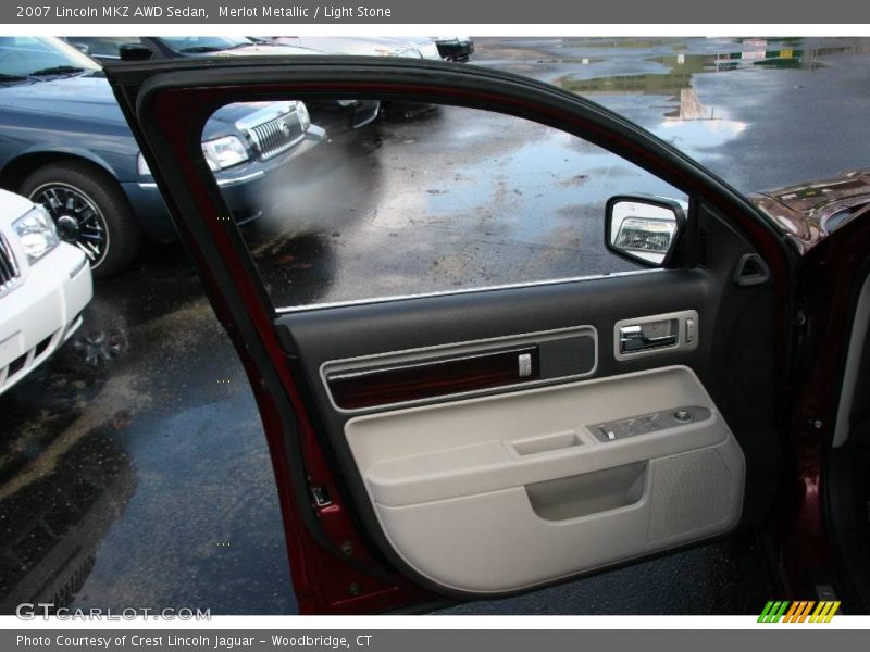 Merlot Metallic / Light Stone 2007 Lincoln MKZ AWD Sedan
