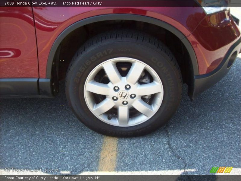 Tango Red Pearl / Gray 2009 Honda CR-V EX-L 4WD