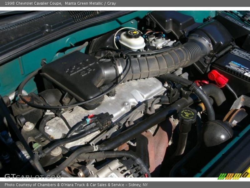 Manta Green Metallic / Gray 1998 Chevrolet Cavalier Coupe