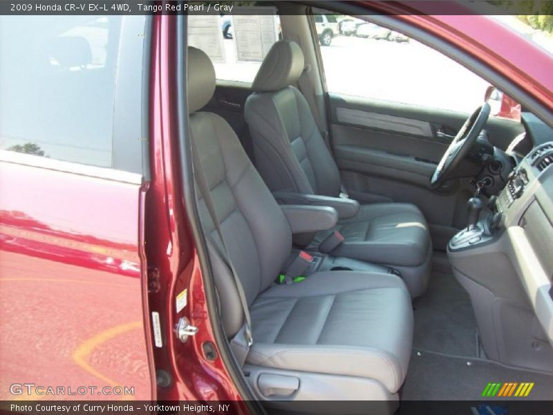 Tango Red Pearl / Gray 2009 Honda CR-V EX-L 4WD