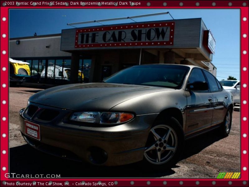 Dark Bronzemist Metallic / Dark Taupe 2003 Pontiac Grand Prix SE Sedan