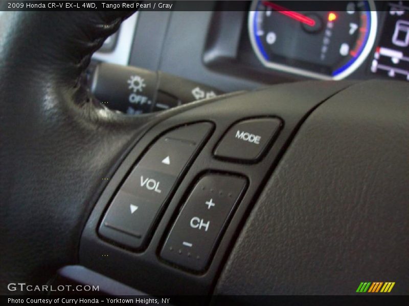 Tango Red Pearl / Gray 2009 Honda CR-V EX-L 4WD
