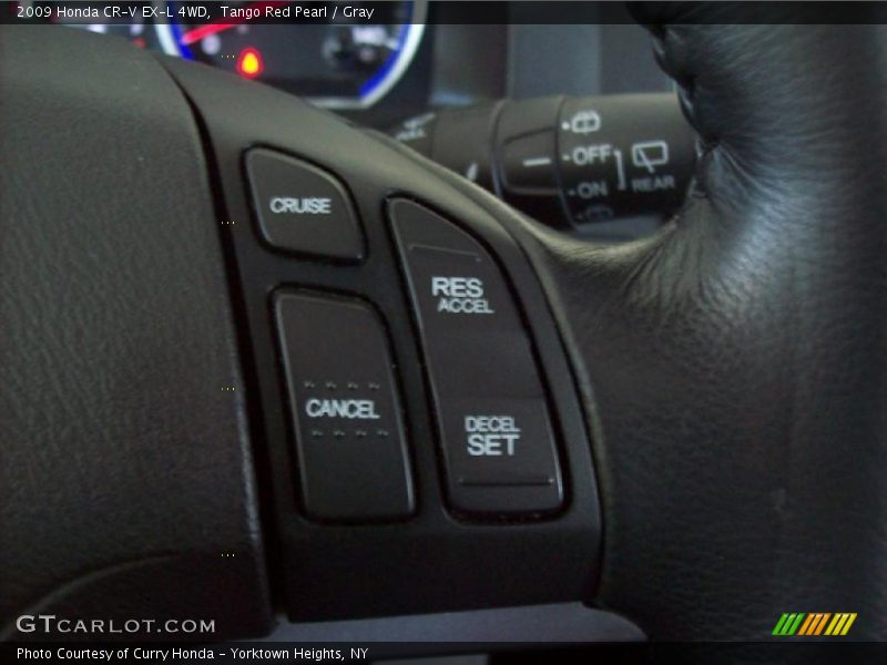 Tango Red Pearl / Gray 2009 Honda CR-V EX-L 4WD