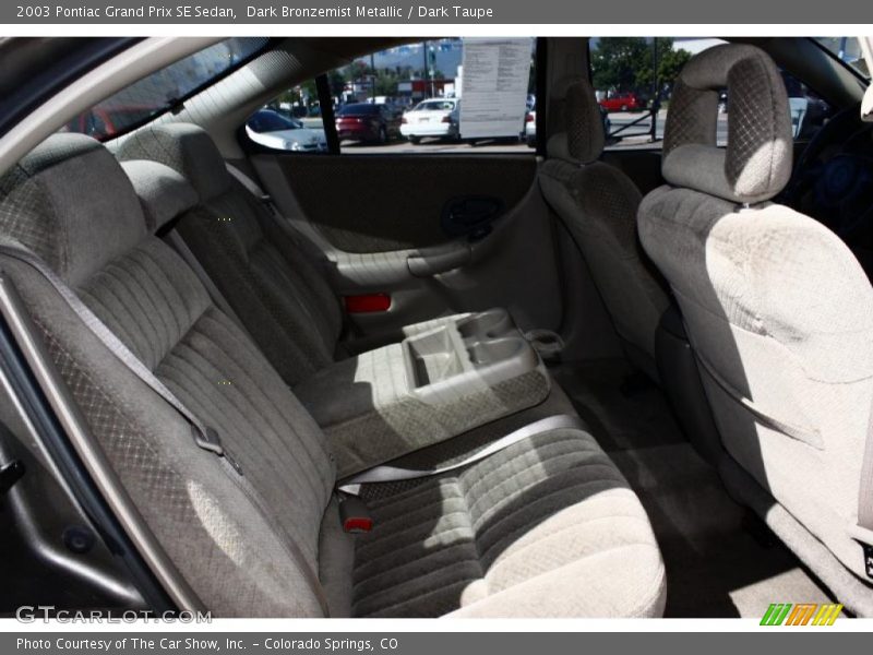 Dark Bronzemist Metallic / Dark Taupe 2003 Pontiac Grand Prix SE Sedan