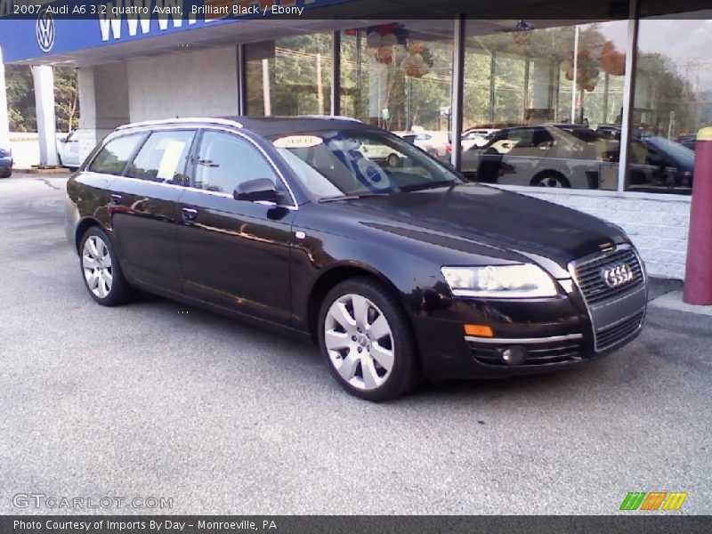 Brilliant Black / Ebony 2007 Audi A6 3.2 quattro Avant