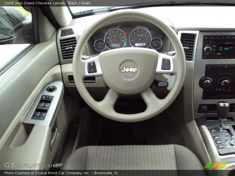 Black / Khaki 2008 Jeep Grand Cherokee Laredo