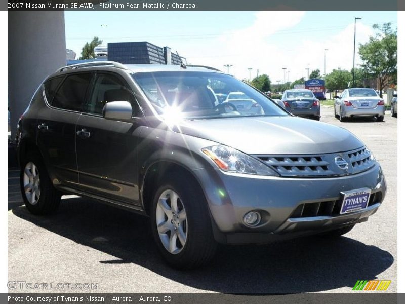 Platinum Pearl Matallic / Charcoal 2007 Nissan Murano SE AWD