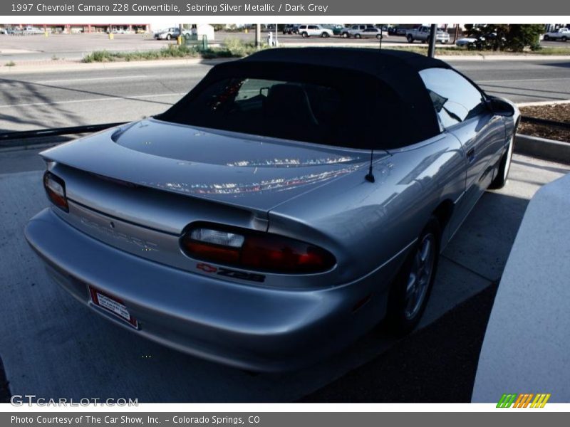 Sebring Silver Metallic / Dark Grey 1997 Chevrolet Camaro Z28 Convertible