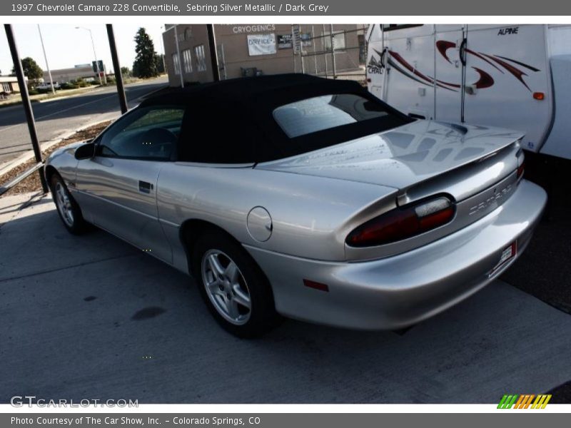 Sebring Silver Metallic / Dark Grey 1997 Chevrolet Camaro Z28 Convertible