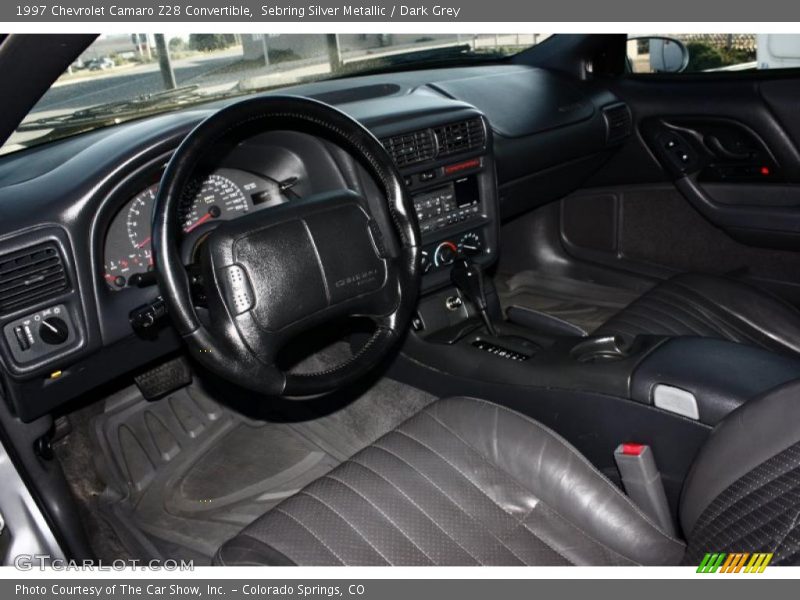 Sebring Silver Metallic / Dark Grey 1997 Chevrolet Camaro Z28 Convertible
