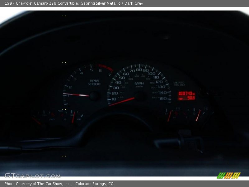 Sebring Silver Metallic / Dark Grey 1997 Chevrolet Camaro Z28 Convertible