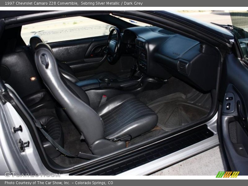 Sebring Silver Metallic / Dark Grey 1997 Chevrolet Camaro Z28 Convertible