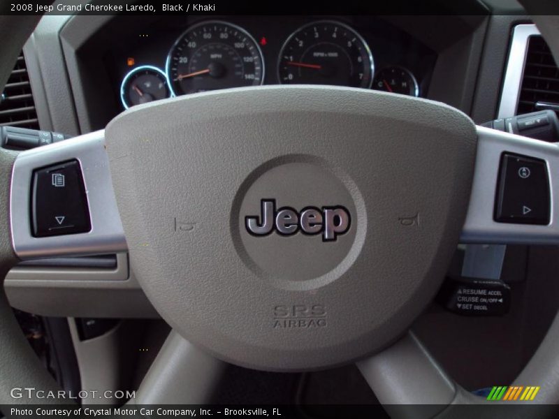 Black / Khaki 2008 Jeep Grand Cherokee Laredo