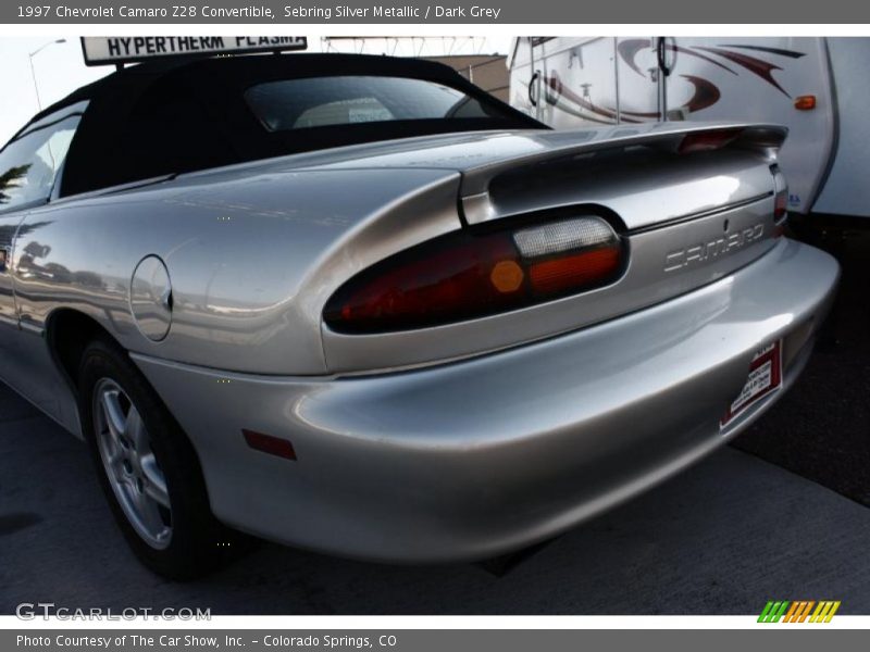 Sebring Silver Metallic / Dark Grey 1997 Chevrolet Camaro Z28 Convertible