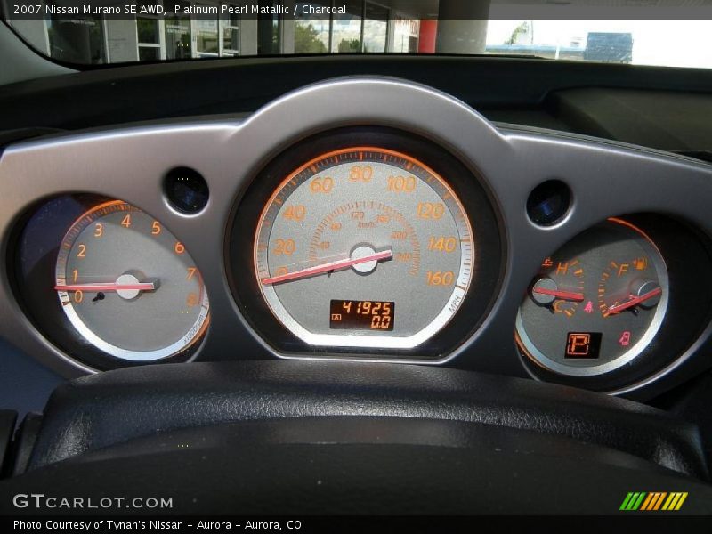 Platinum Pearl Matallic / Charcoal 2007 Nissan Murano SE AWD