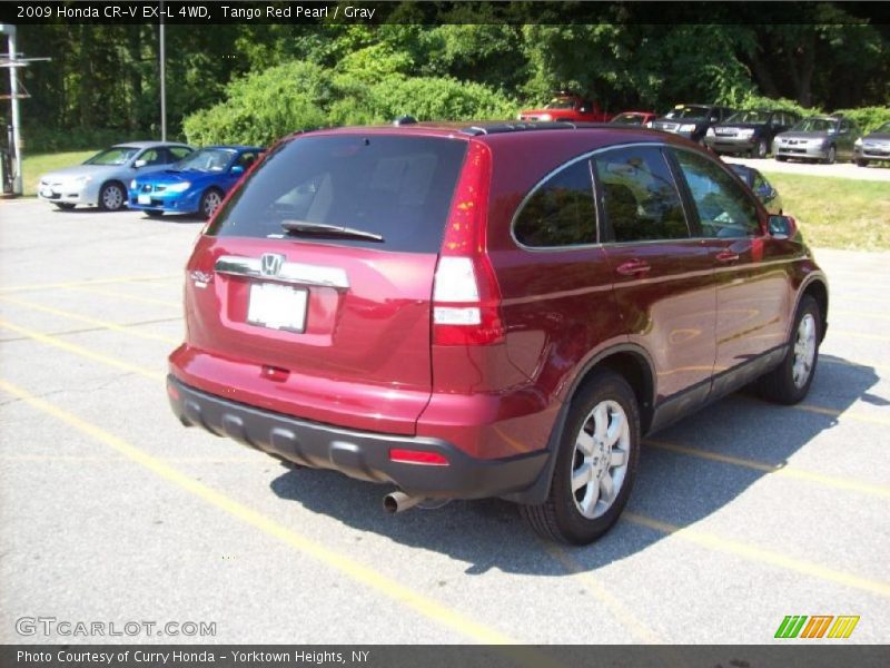 Tango Red Pearl / Gray 2009 Honda CR-V EX-L 4WD