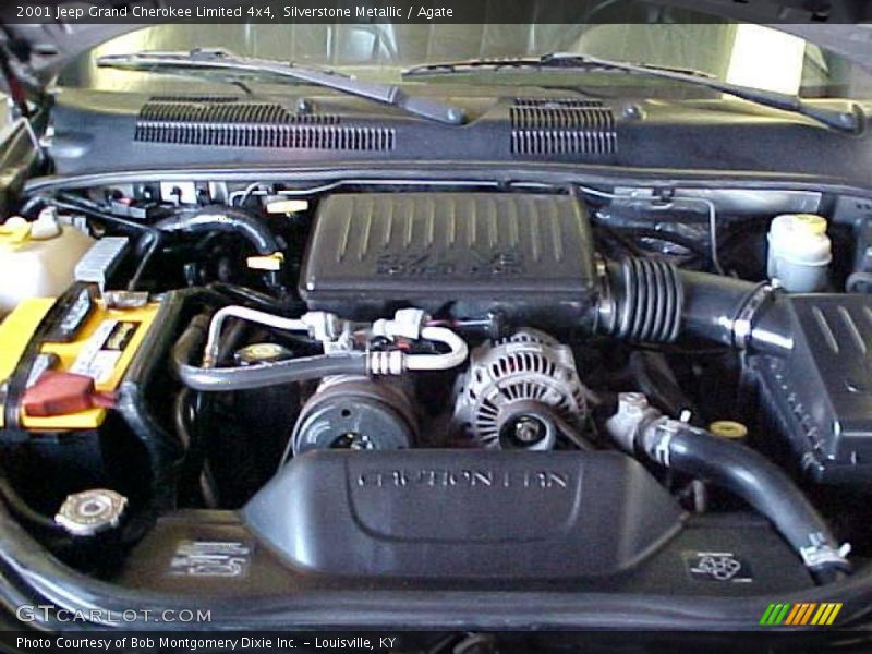 Silverstone Metallic / Agate 2001 Jeep Grand Cherokee Limited 4x4