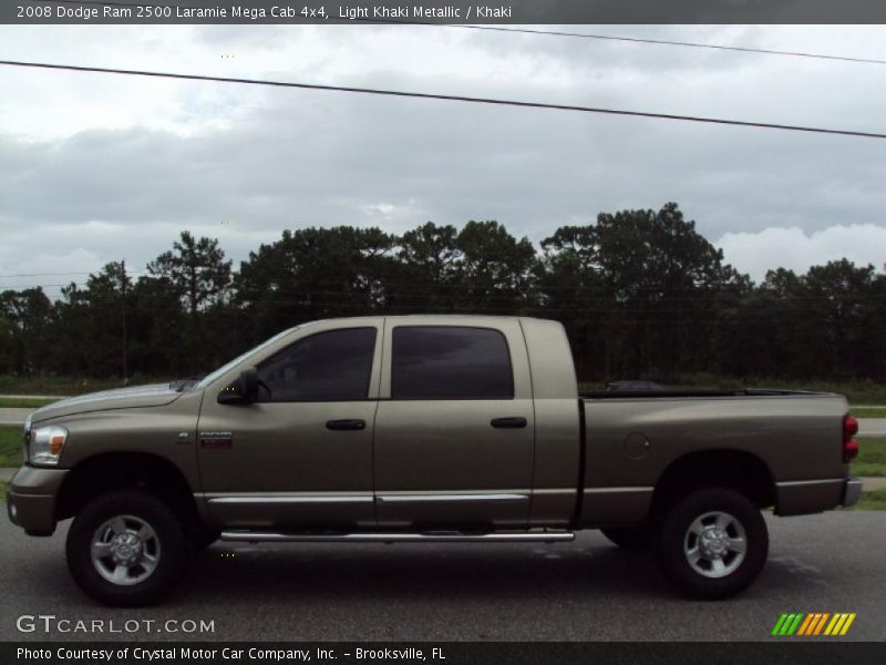 Light Khaki Metallic / Khaki 2008 Dodge Ram 2500 Laramie Mega Cab 4x4