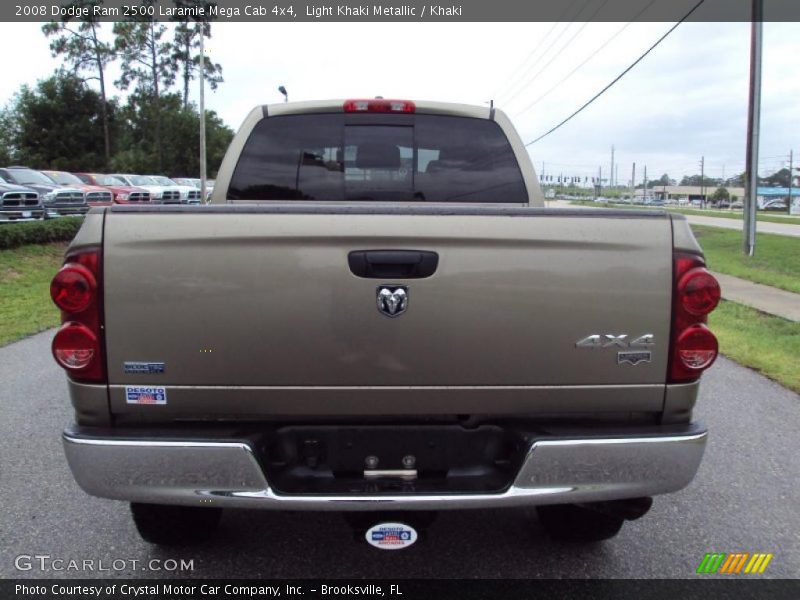 Light Khaki Metallic / Khaki 2008 Dodge Ram 2500 Laramie Mega Cab 4x4