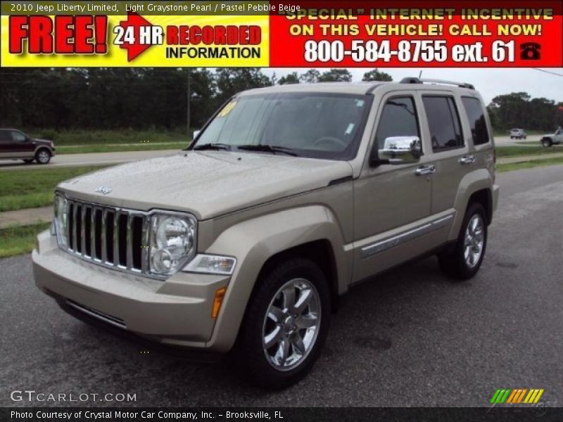 Light Graystone Pearl / Pastel Pebble Beige 2010 Jeep Liberty Limited