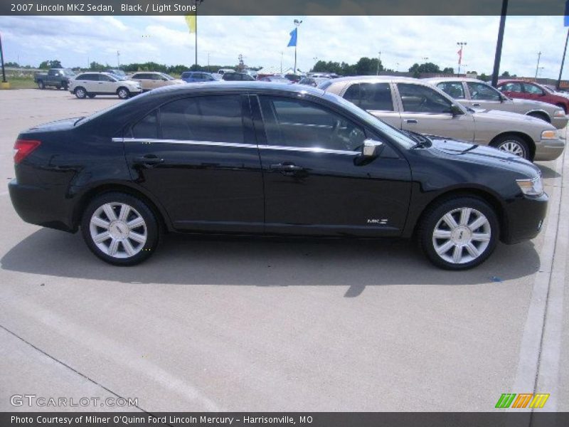 Black / Light Stone 2007 Lincoln MKZ Sedan