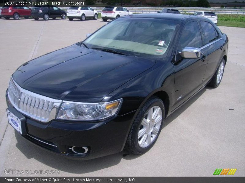 Black / Light Stone 2007 Lincoln MKZ Sedan