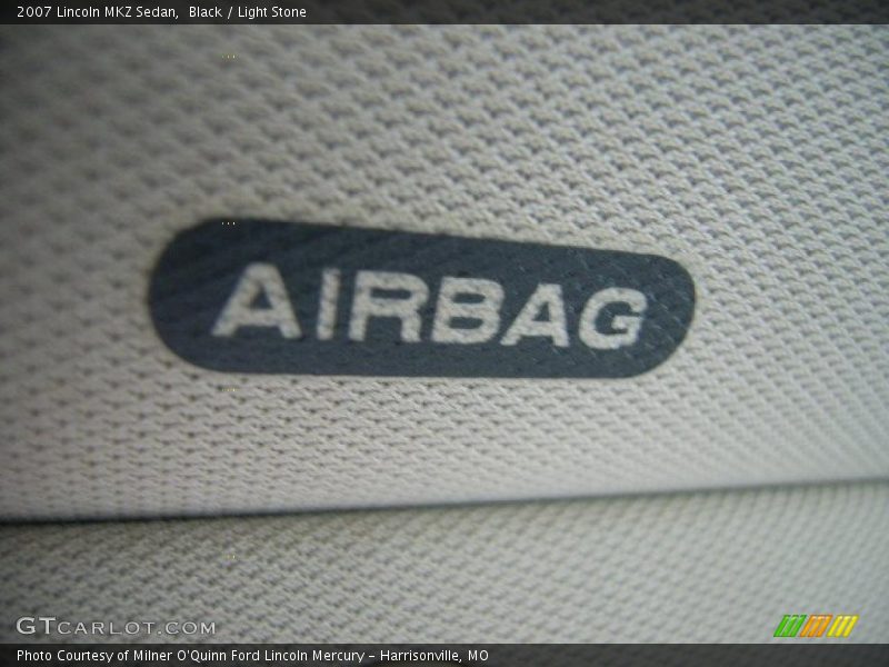 Black / Light Stone 2007 Lincoln MKZ Sedan