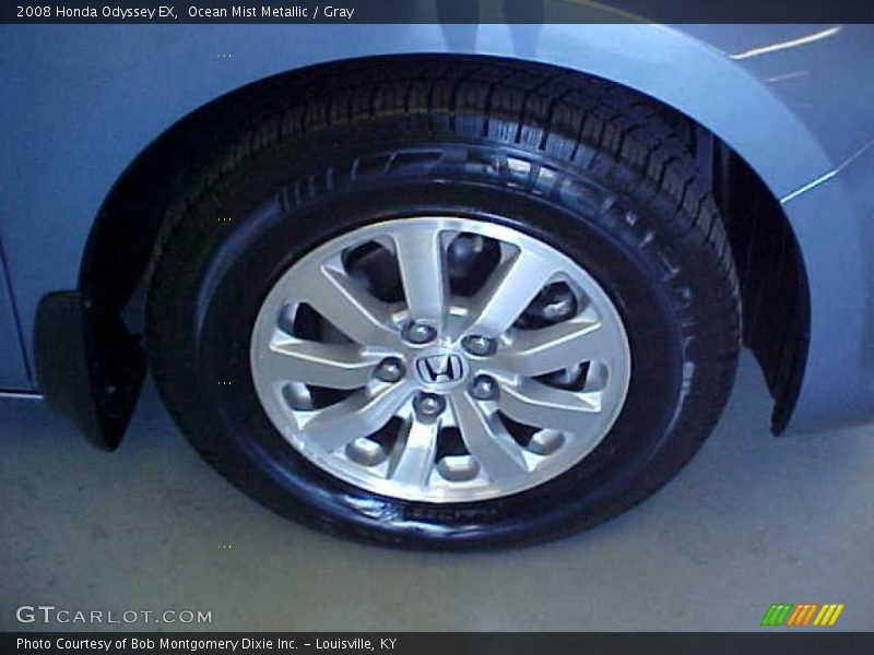 Ocean Mist Metallic / Gray 2008 Honda Odyssey EX