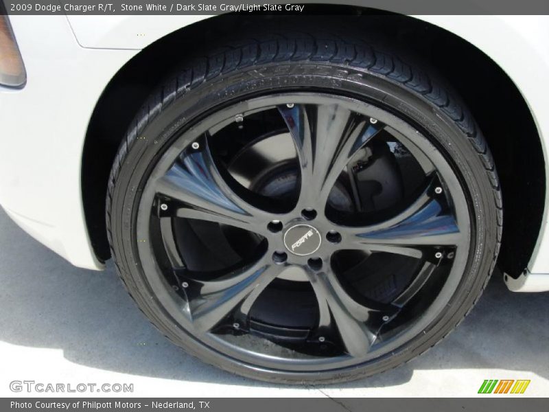 Stone White / Dark Slate Gray/Light Slate Gray 2009 Dodge Charger R/T
