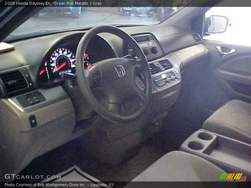 Ocean Mist Metallic / Gray 2008 Honda Odyssey EX