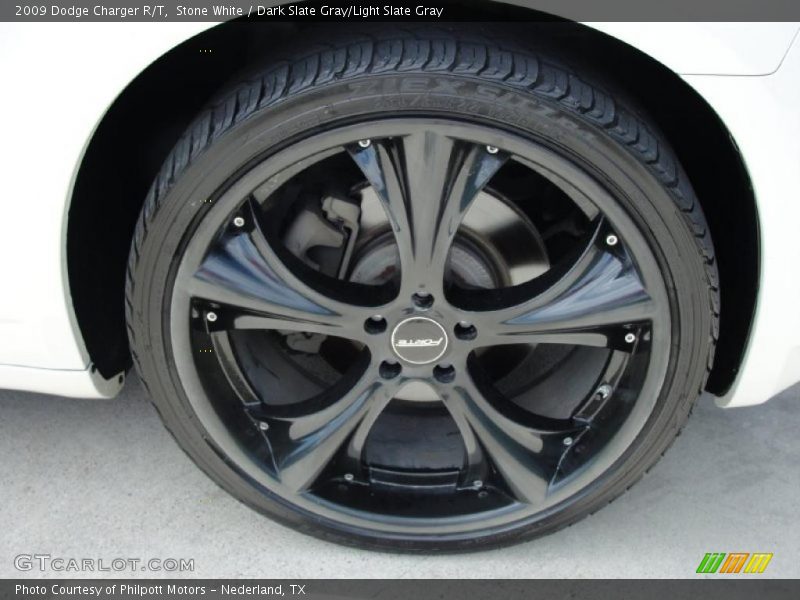 Stone White / Dark Slate Gray/Light Slate Gray 2009 Dodge Charger R/T