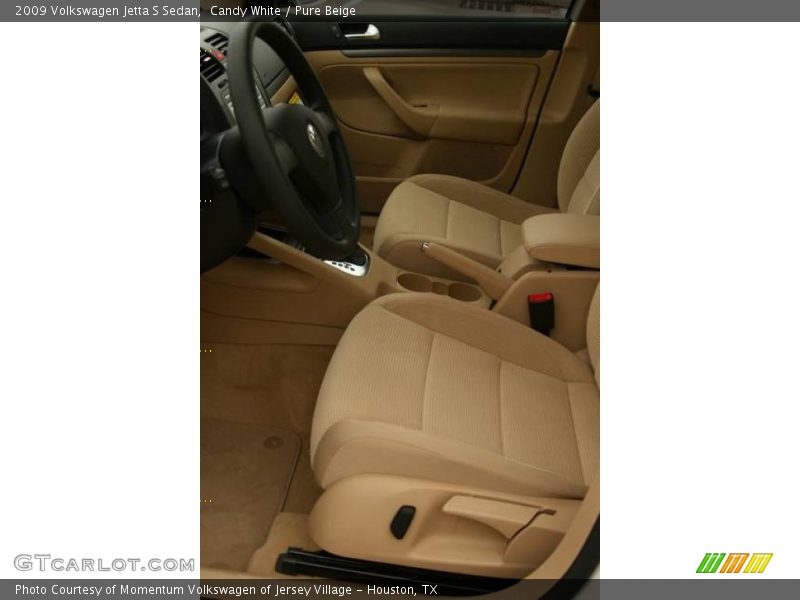 Candy White / Pure Beige 2009 Volkswagen Jetta S Sedan